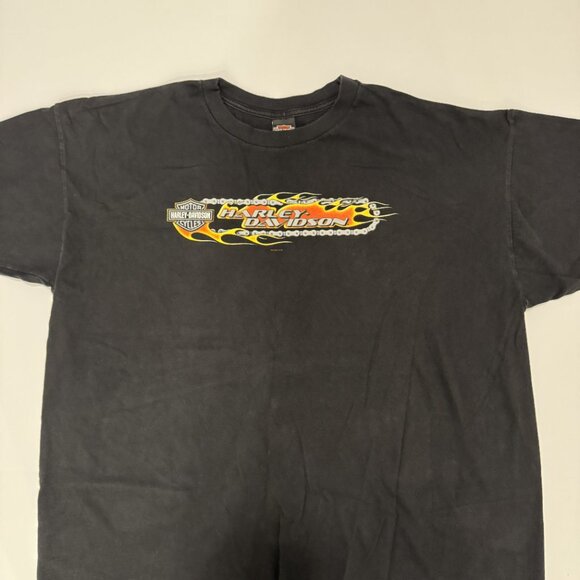 Vintage Y2K Harley Davidson 2002 Barnett El Paso Texas Size 3XL Shirt Black Tee - Picture 2 of 6